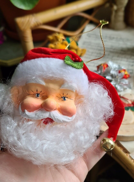 Vintage 10 Christmas Tree Decorations Santa, Plastic Bells,Teddys,Paper Lantern - Picture 6 of 16